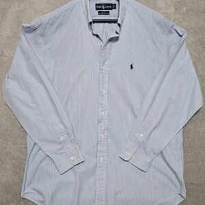 Ralph Lauren Blue Striped Men's Shirt